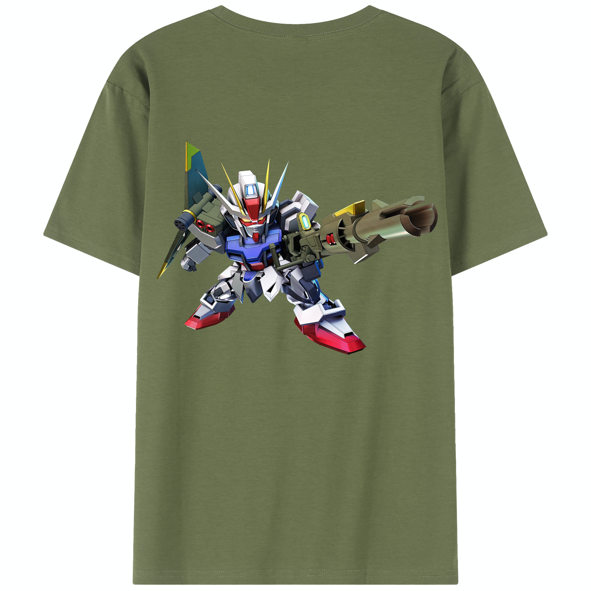 （画像用） 機動戦士ガンダム Mobile Suit Gundam 綿100％半袖Tシャツ（背面プリント）